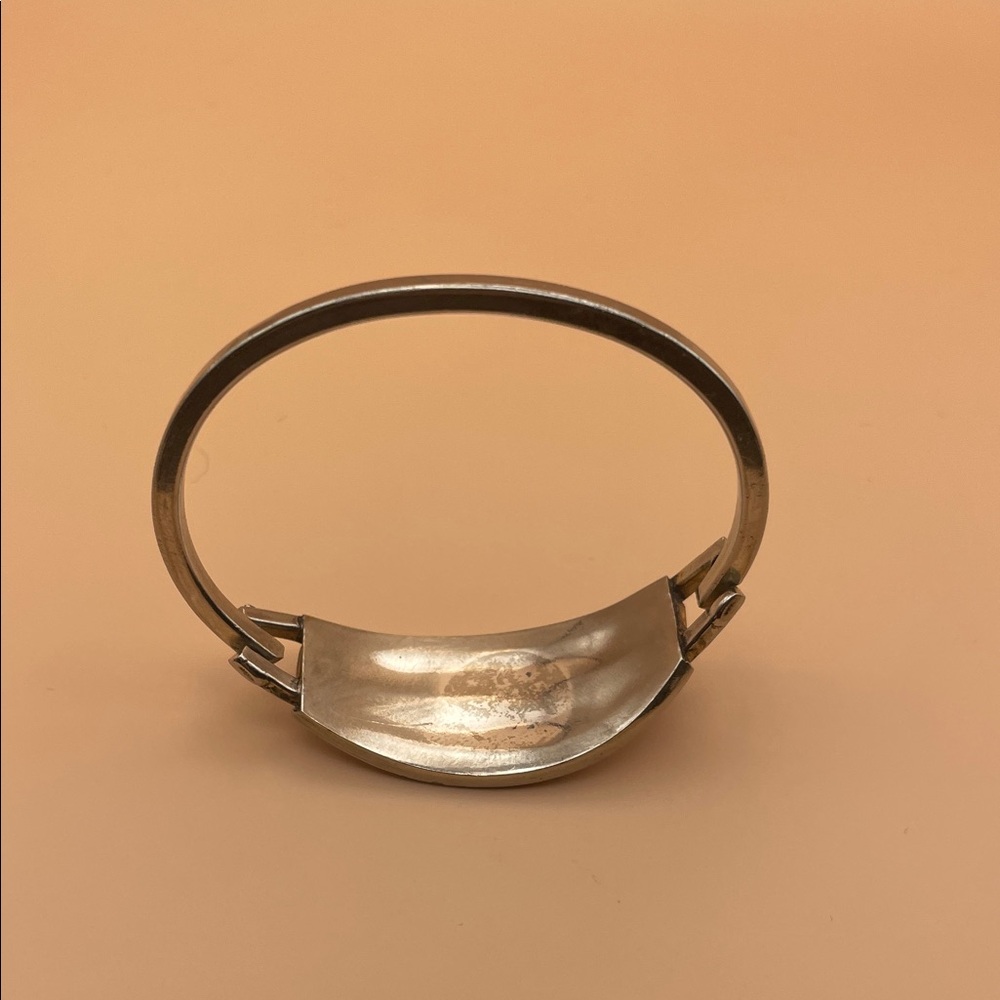 Silver and Pink Abalone Shell Bracelet M70 - Picture 3 of 10